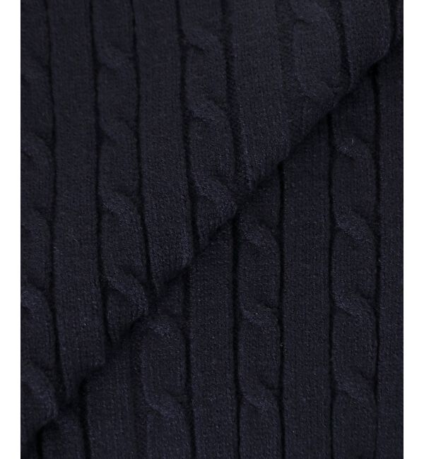  「ゴールドボタンケーブルニットカーデ」|カーディガン|