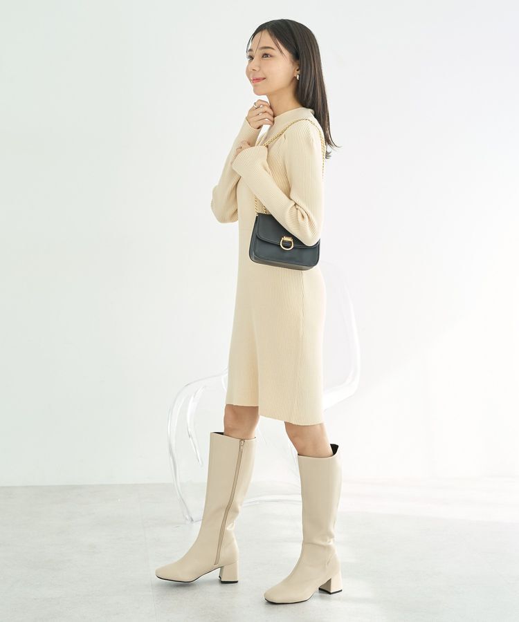 earth music&ecology「ニットミニワンピース」|ワンピース|