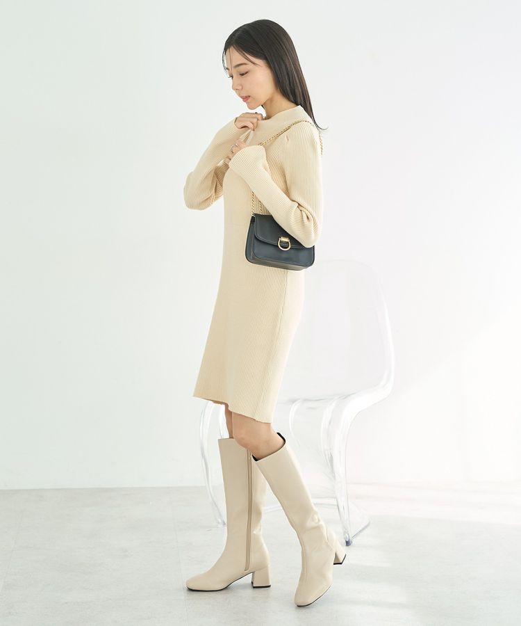 earth music&ecology「ニットミニワンピース」|ワンピース|