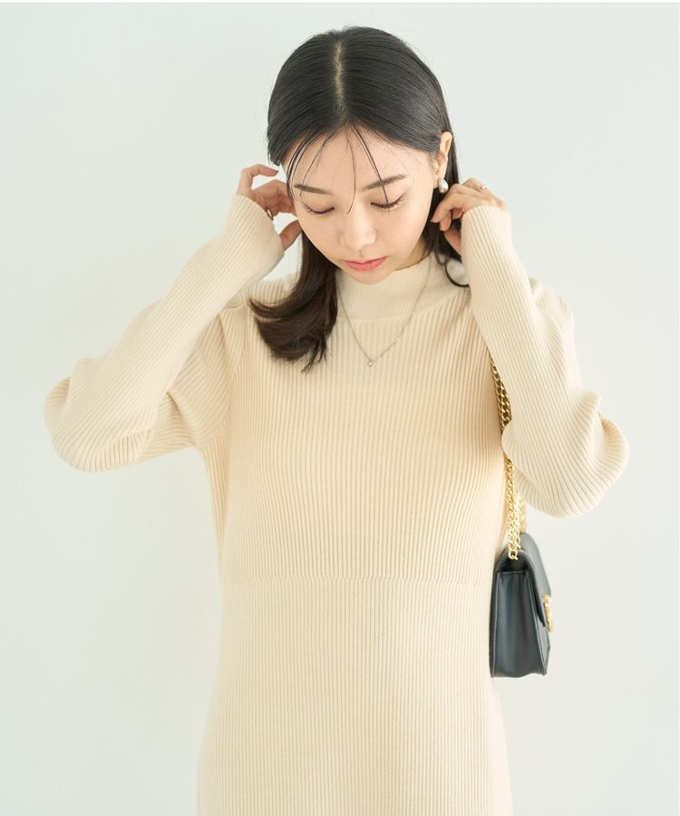 earth music&ecology「ニットミニワンピース」|ワンピース|