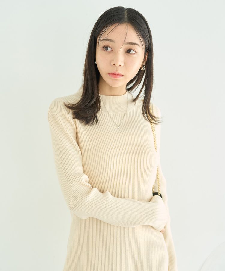 earth music&ecology「ニットミニワンピース」|ワンピース|