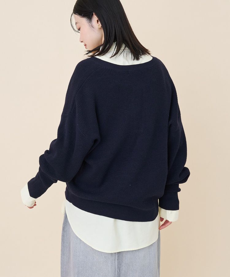 AMERICAN HOLIC「ワッフルライクニットプルオーバー」|ニット・セーター|