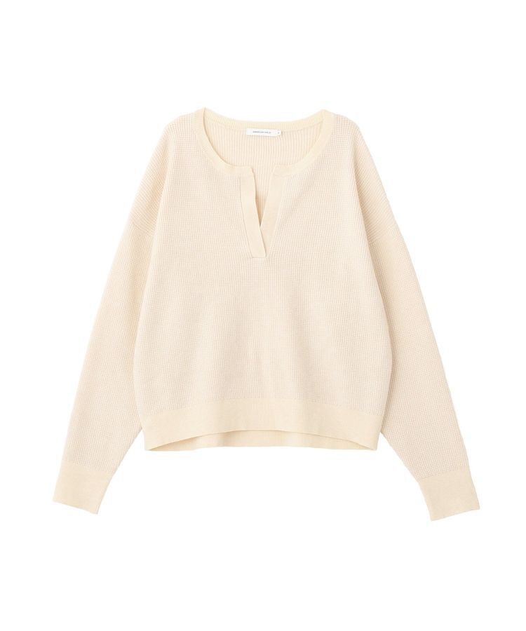 AMERICAN HOLIC「ワッフルライクニットプルオーバー」|ニット・セーター|