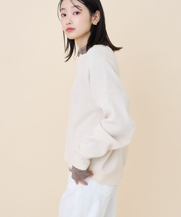 AMERICAN HOLIC「ワッフルライクニットプルオーバー」|ニット・セーター|