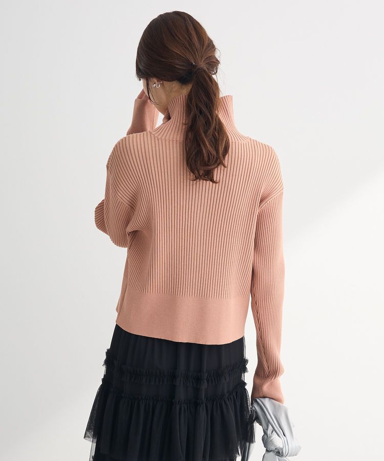 armonia「配色リブZipニットカーディガン」|カーディガン|