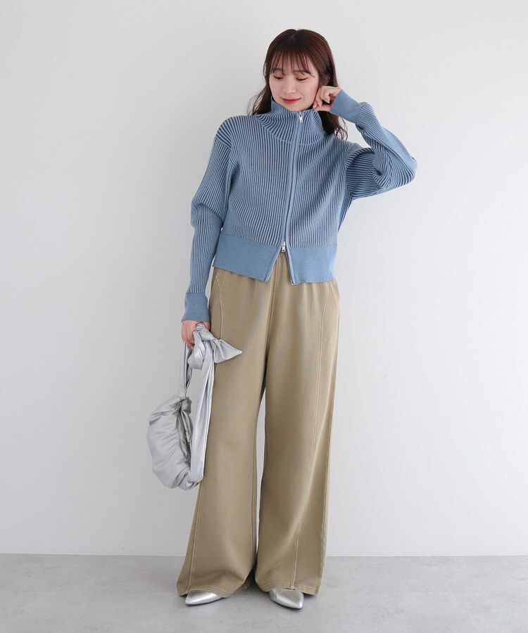 armonia「配色リブZipニットカーディガン」|カーディガン|