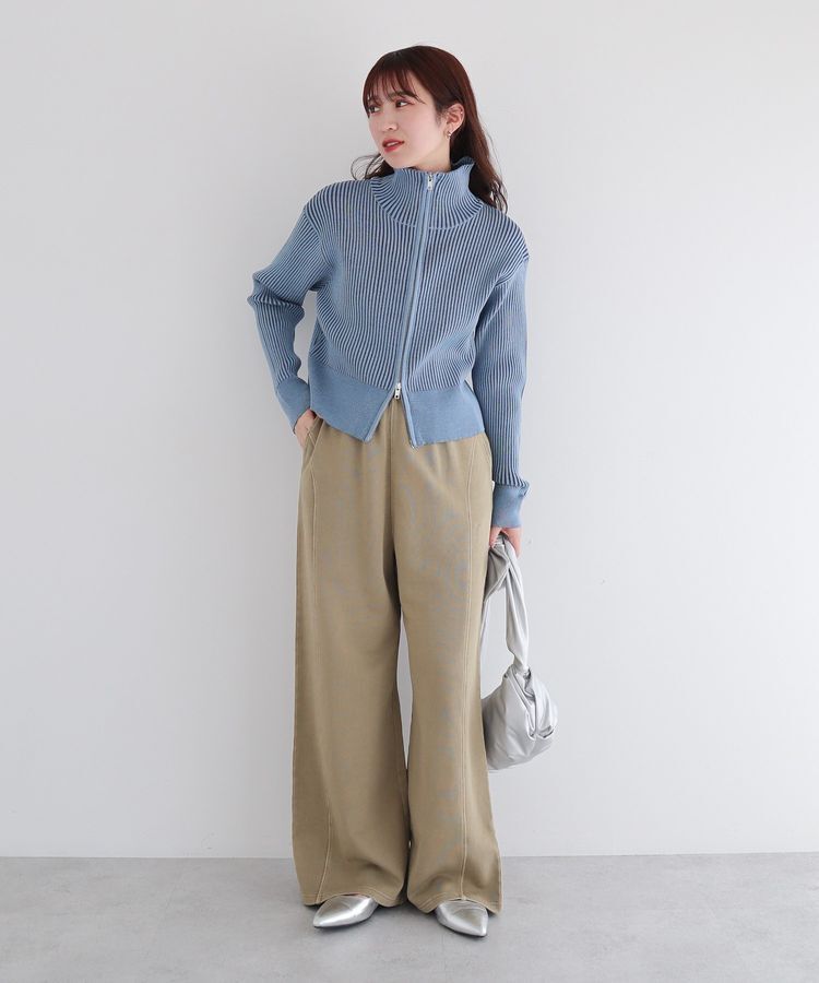 armonia「配色リブZipニットカーディガン」|カーディガン|