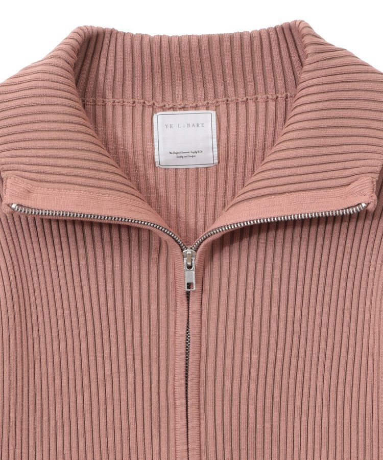 armonia「配色リブZipニットカーディガン」|カーディガン|