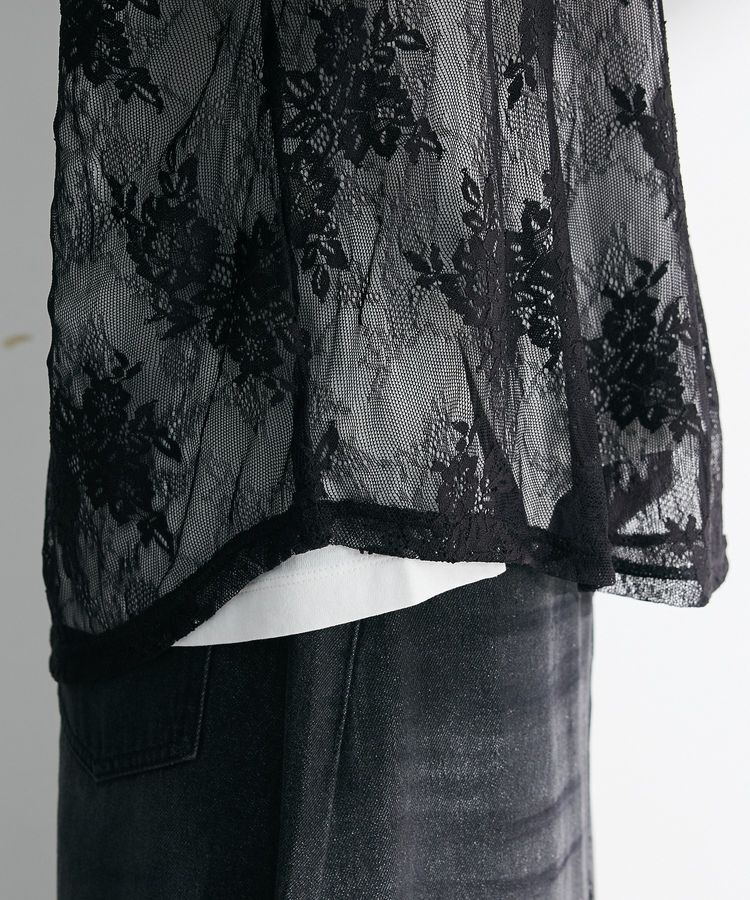 Green Parks「・SUGAR SPOON シアーレースフーディー」|スウェット・ジャージ|