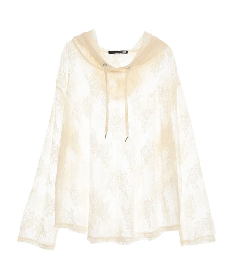 Green Parks「・SUGAR SPOON シアーレースフーディー」|スウェット・ジャージ|