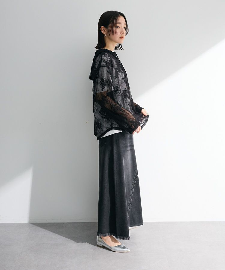 Green Parks「・SUGAR SPOON シアーレースフーディー」|スウェット・ジャージ|