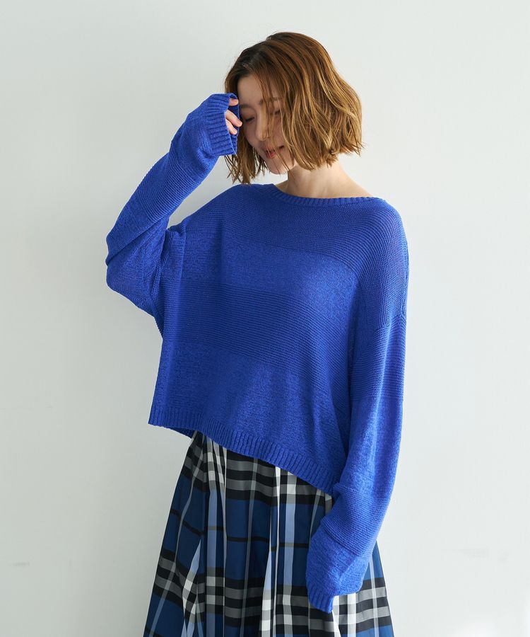 YECCA VECCA「テープヤーンルーズニットプルオーバー」|ニット・セーター|