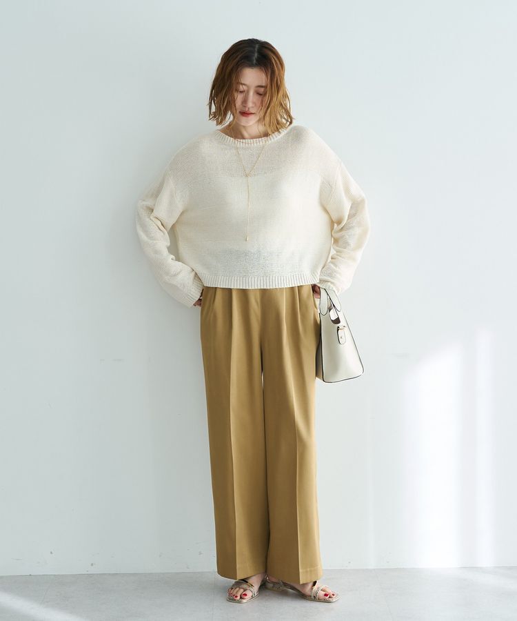 YECCA VECCA「テープヤーンルーズニットプルオーバー」|ニット・セーター|