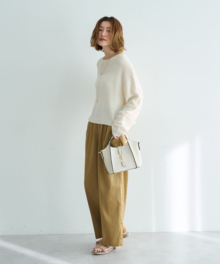 YECCA VECCA「テープヤーンルーズニットプルオーバー」|ニット・セーター|