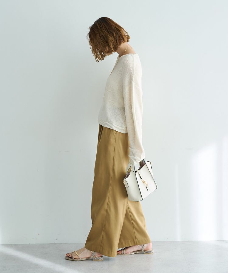 YECCA VECCA「テープヤーンルーズニットプルオーバー」|ニット・セーター|