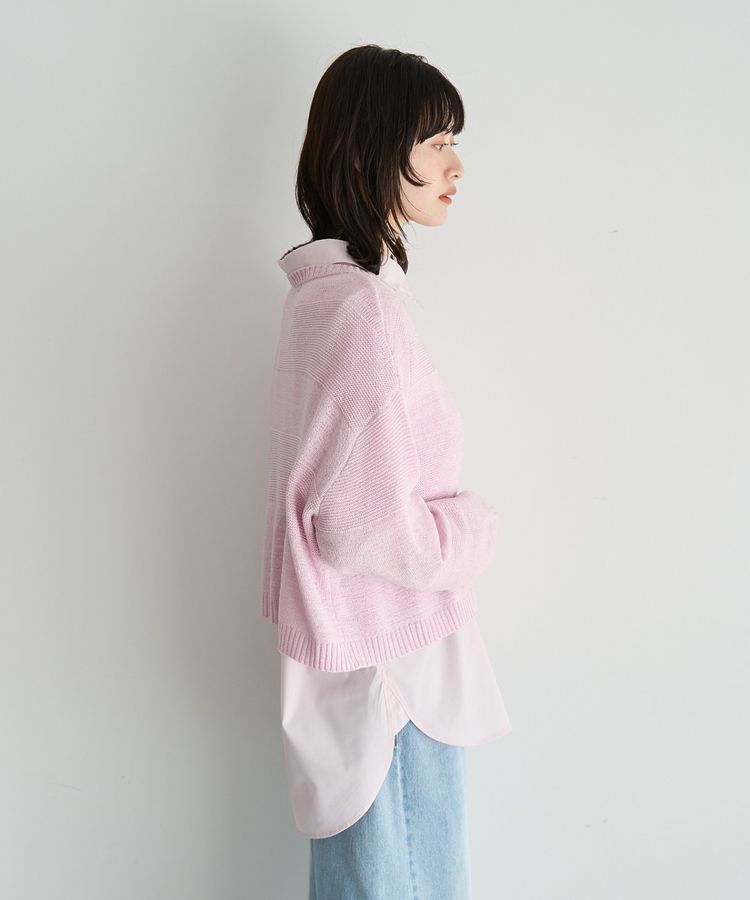 YECCA VECCA「テープヤーンルーズニットプルオーバー」|ニット・セーター|