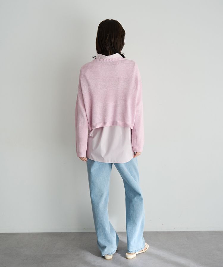 YECCA VECCA「テープヤーンルーズニットプルオーバー」|ニット・セーター|