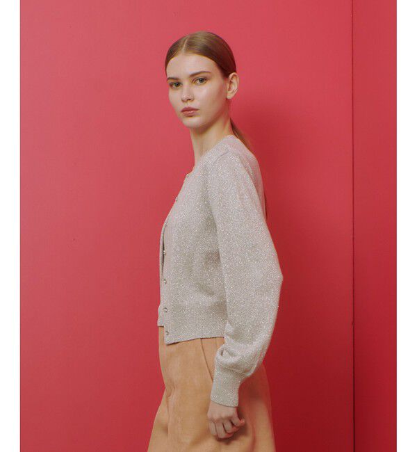 LOULOU WILLOUGHBY「【LOULOU WILLOUGHBY】ラメメランジェカーディガン」|カーディガン|