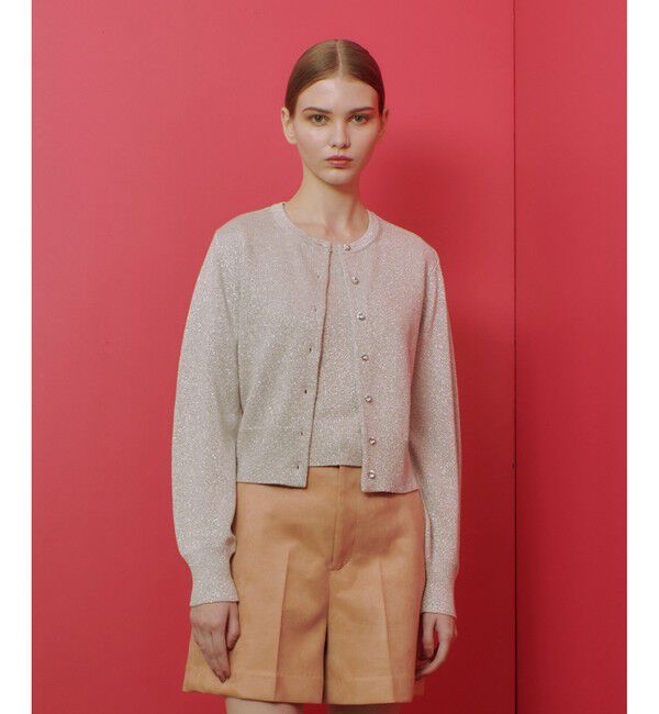 LOULOU WILLOUGHBY「【LOULOU WILLOUGHBY】ラメメランジェカーディガン」|カーディガン|