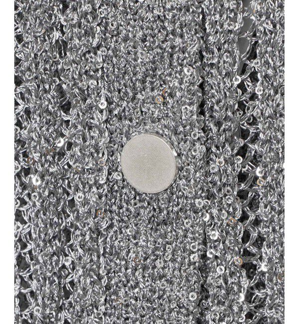 allureville「スパンコールメッシュプルオーバー」|ニット・セーター|