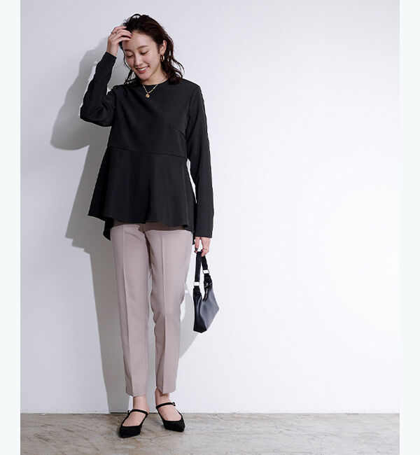 ur's「クルーネックペプラムプルオーバー」|Tシャツ・カットソー|