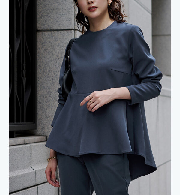 ur's「クルーネックペプラムプルオーバー」|Tシャツ・カットソー|