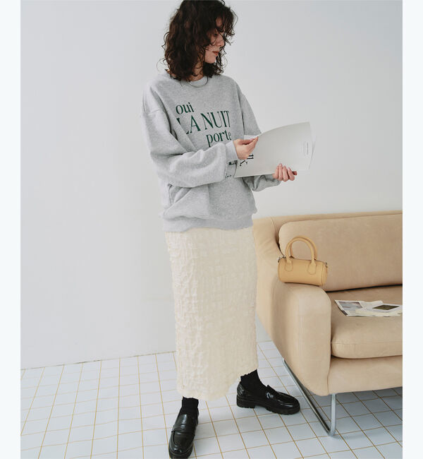 titivate「クルーネックルーズスウェットプルオーバー」|スウェット・ジャージ|