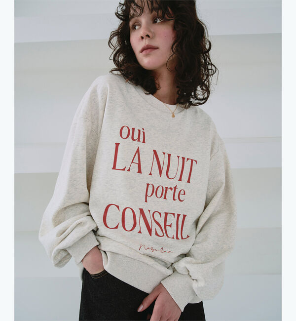 titivate「クルーネックルーズスウェットプルオーバー」|スウェット・ジャージ|オートミール