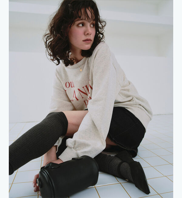 titivate「クルーネックルーズスウェットプルオーバー」|スウェット・ジャージ|