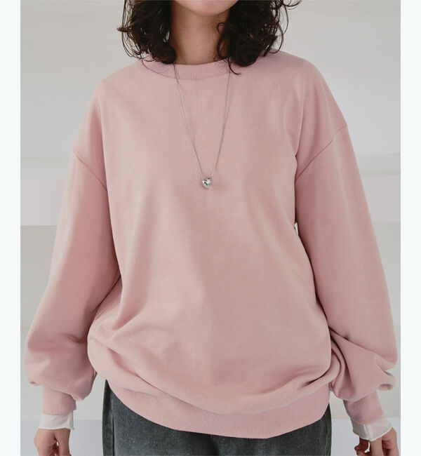 titivate「クルーネックルーズスウェットプルオーバー」|スウェット・ジャージ|