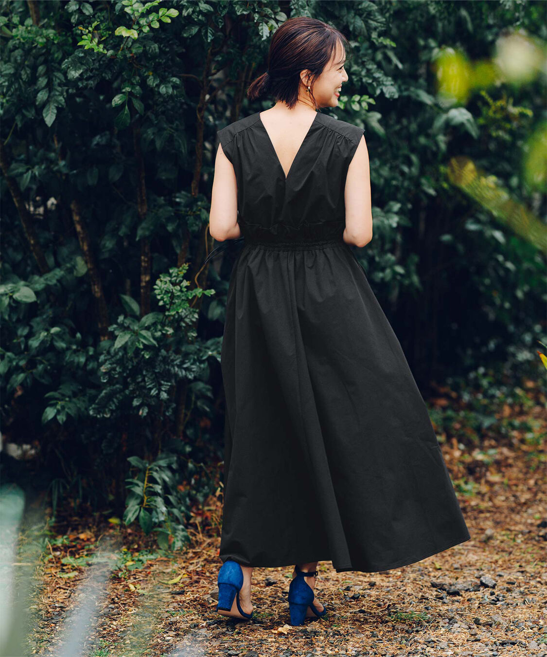 ur's「【春名亜美さんコラボアイテム】前後2wayウエストフリルデザインワンピース」|ワンピース|