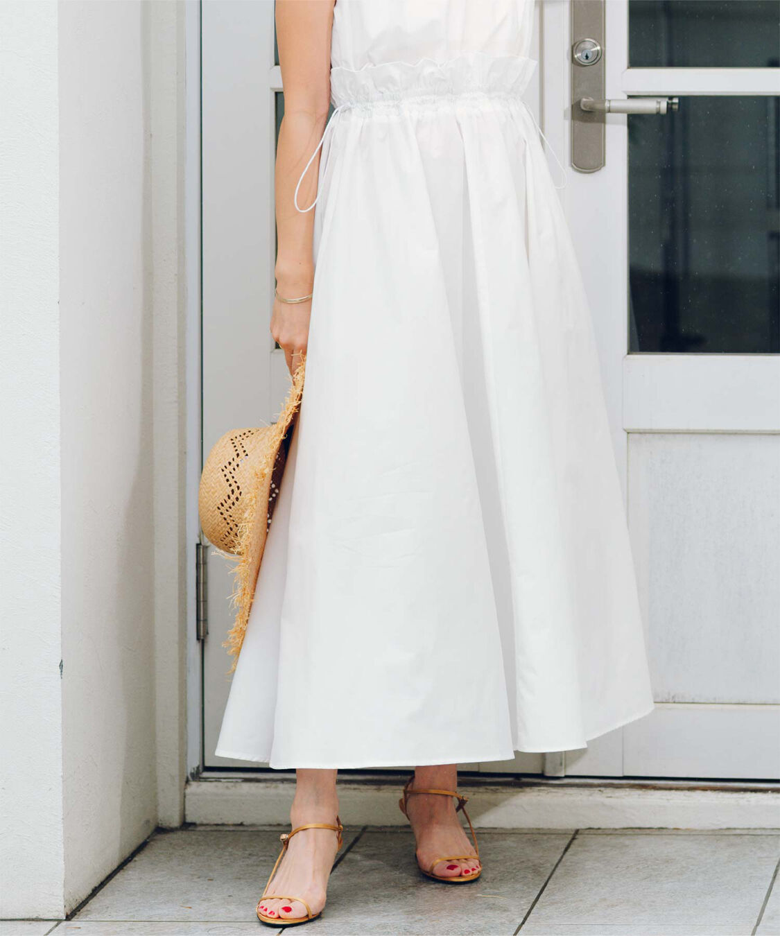 ur's「【春名亜美さんコラボアイテム】前後2wayウエストフリルデザインワンピース」|ワンピース|