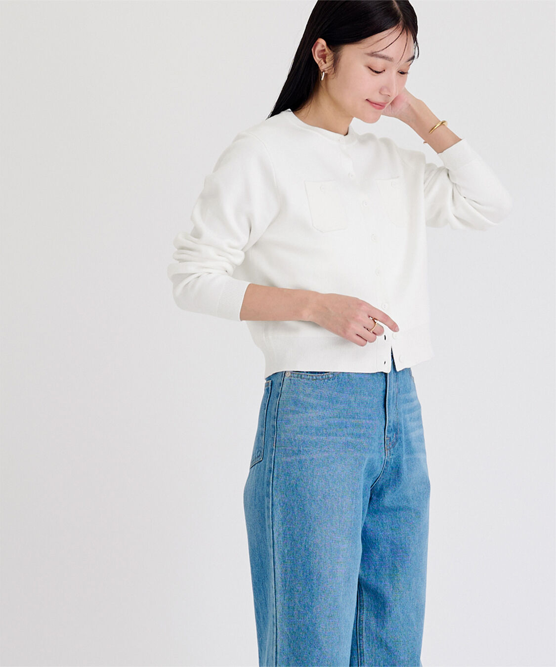 ur's「胸ポケットニットカーディガン」|ニット・セーター|