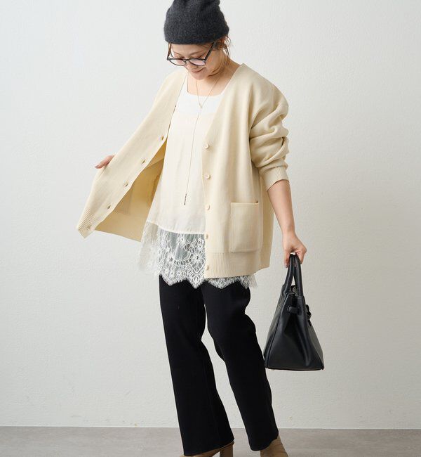  「【＠noricorico102考案】サテン&times;レース レイヤードキャミソール」|プルオーバー|