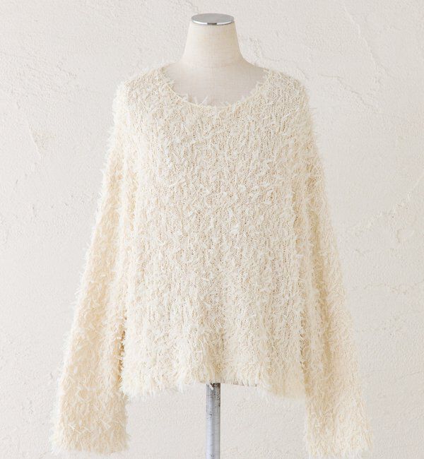  「リボンヤーンニットプルオーバー」|キャミソール|