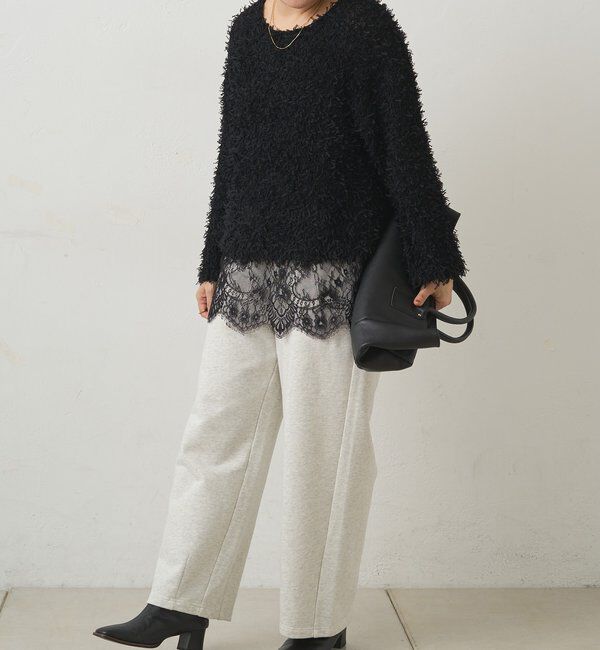  「リボンヤーンニットプルオーバー」|キャミソール|