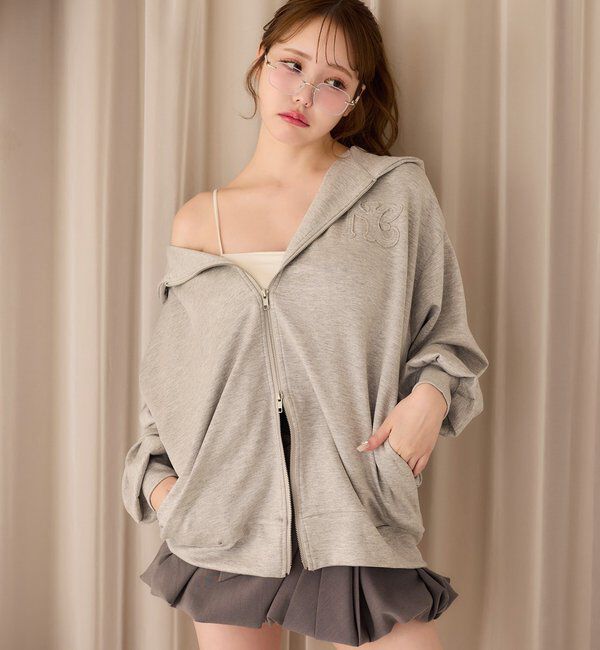  「ロゴグリッターパーカー」|プルオーバー|