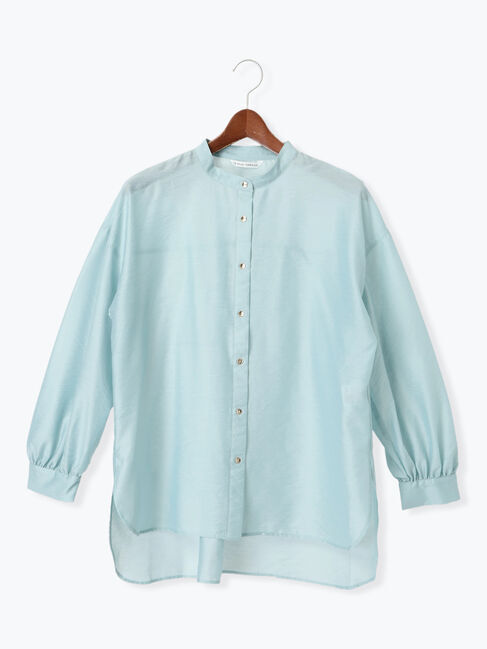 Te chichi TERRASSE「メタル釦バンドカラーオーバーシャツ」|シャツ・ブラウス|