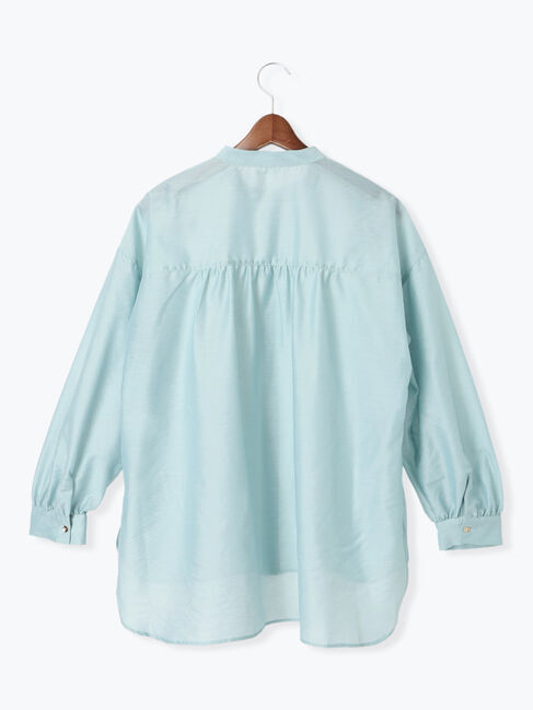 Te chichi TERRASSE「メタル釦バンドカラーオーバーシャツ」|シャツ・ブラウス|