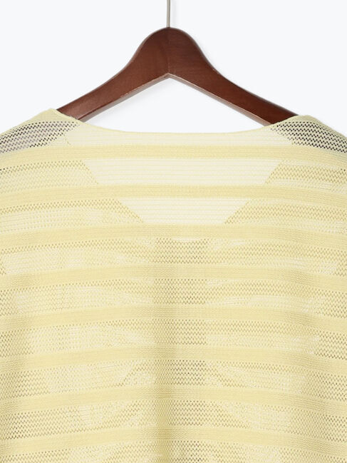 Te chichi TERRASSE「メッシュボーダーシャーリングトップス」|その他|