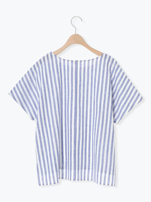 Samansa Mos2「◎綿麻柄アソートボートネックブラウス」|シャツ・ブラウス|