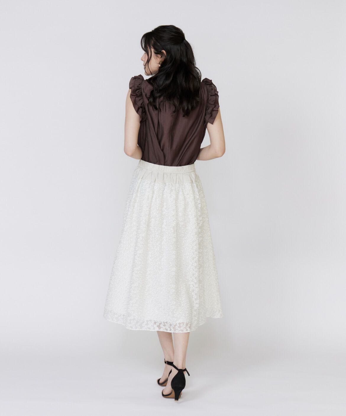 Maglie le cassetto「シャイニーフリルブラウス」|シャツ・ブラウス|