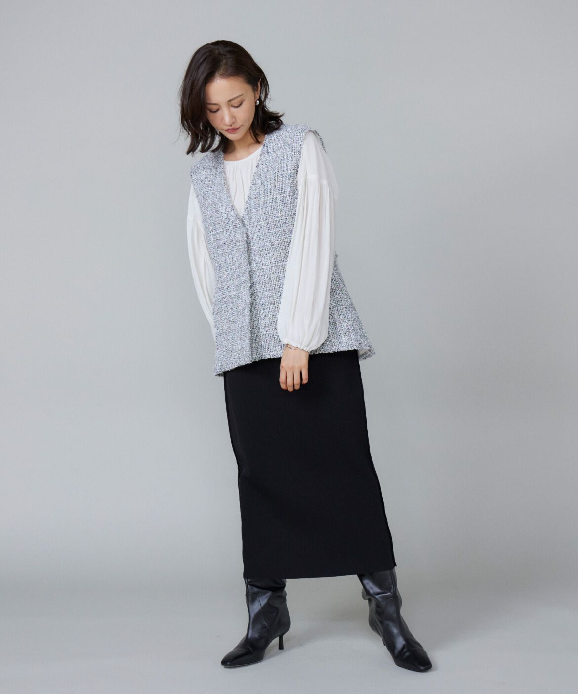 Le Souk「《大きいサイズ》ギャザーブラウス」|シャツ・ブラウス|