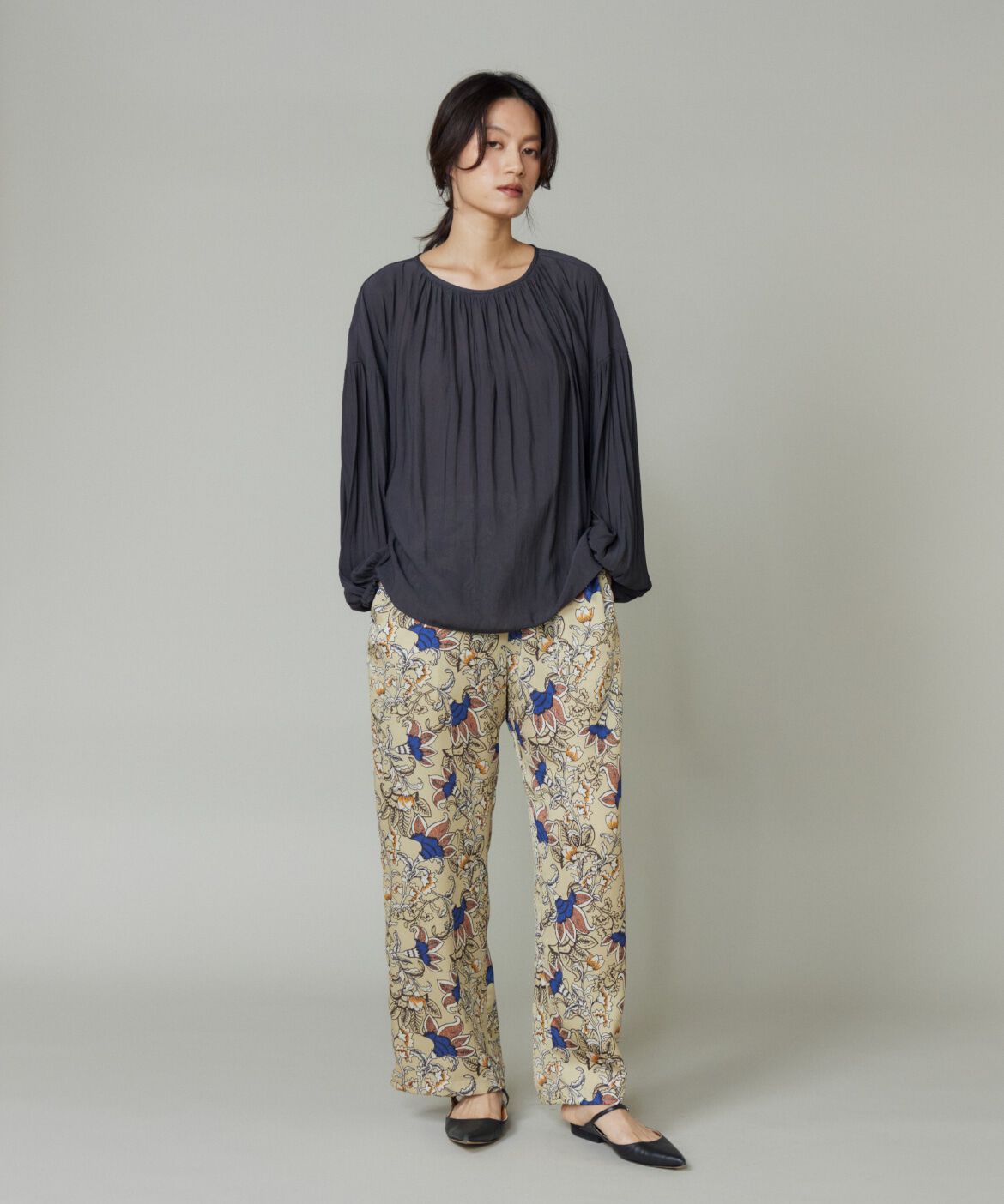 Le Souk「《大きいサイズ》ギャザーブラウス」|シャツ・ブラウス|