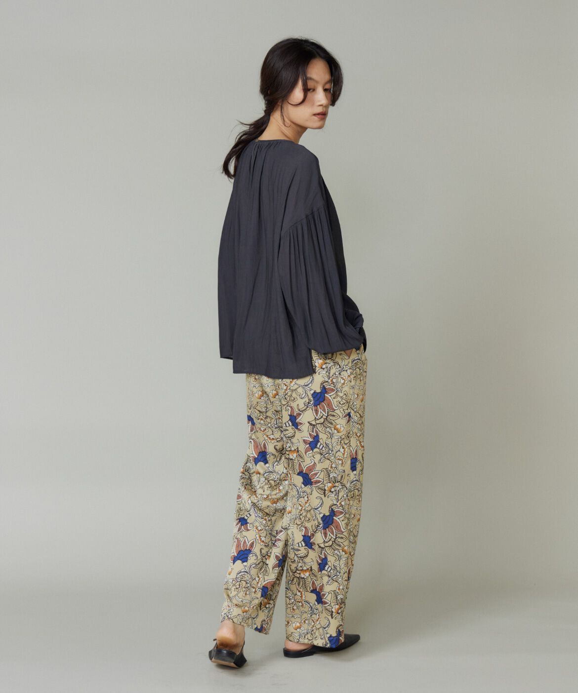 Le Souk「《大きいサイズ》ギャザーブラウス」|シャツ・ブラウス|