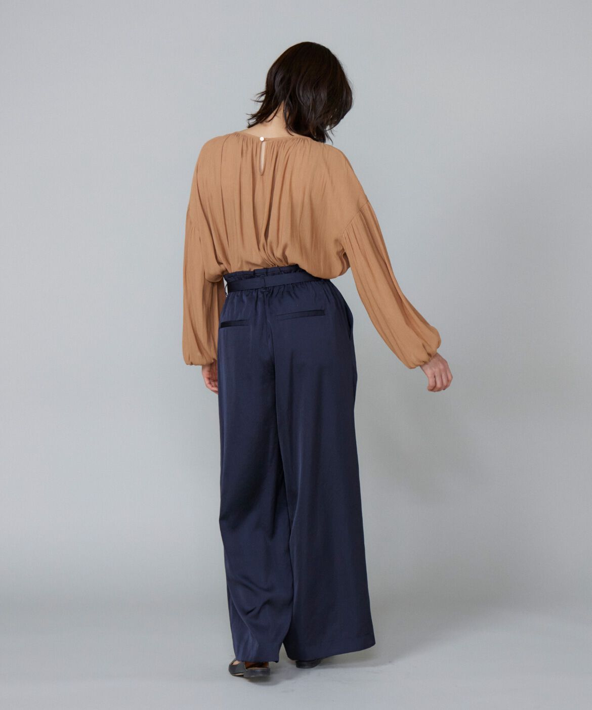 Le Souk「《大きいサイズ》ギャザーブラウス」|シャツ・ブラウス|