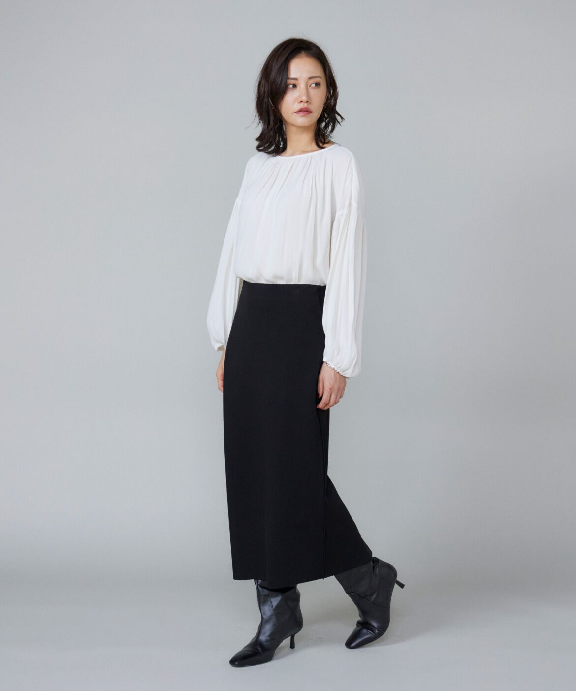 Le Souk「《大きいサイズ》ギャザーブラウス」|シャツ・ブラウス|