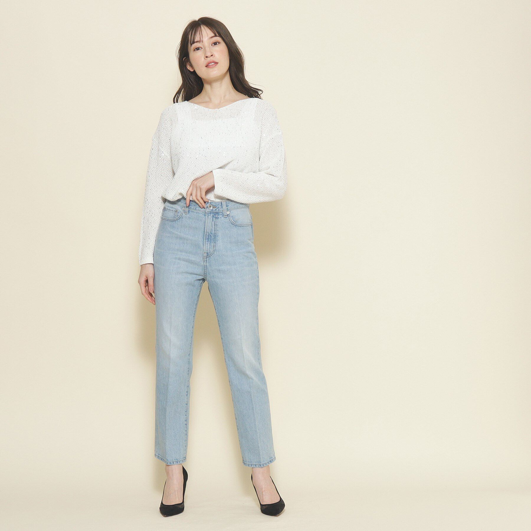 COUP DE CHANCE「【環境に配慮したデニム】細身デニムパンツ」|デニム|