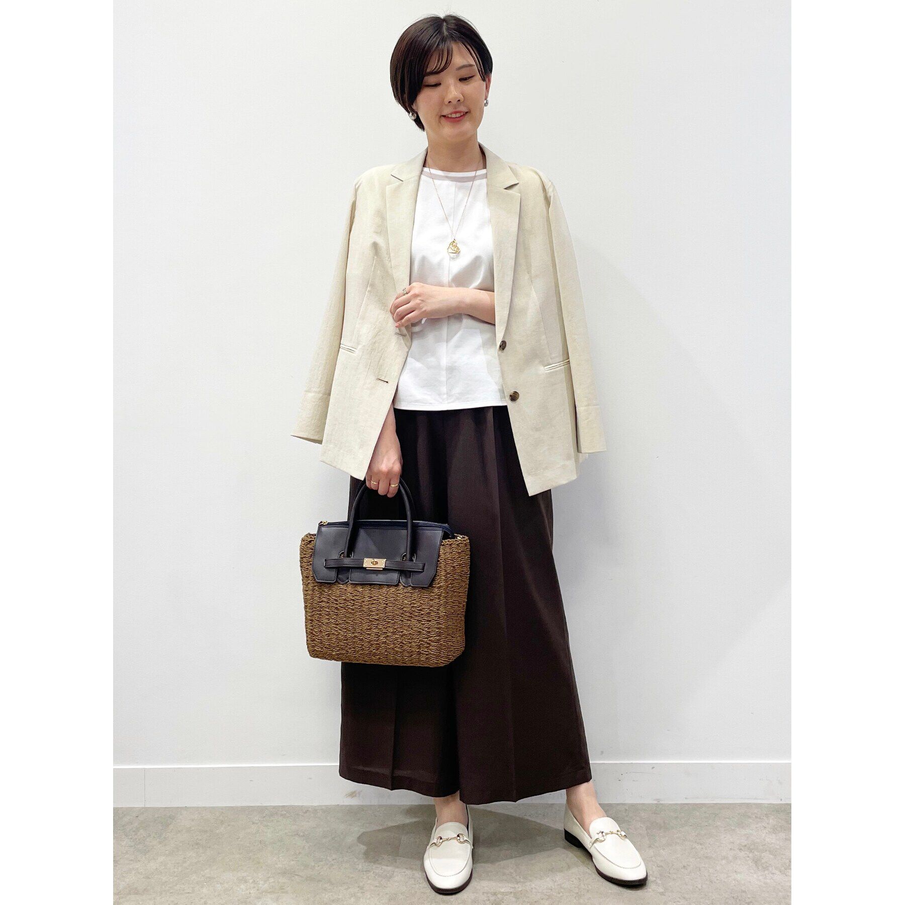 Reflect「【体型カバー／マシンウォッシュ可／ウエスト総ゴム】フルレングスイージーワイドパンツ」|その他|