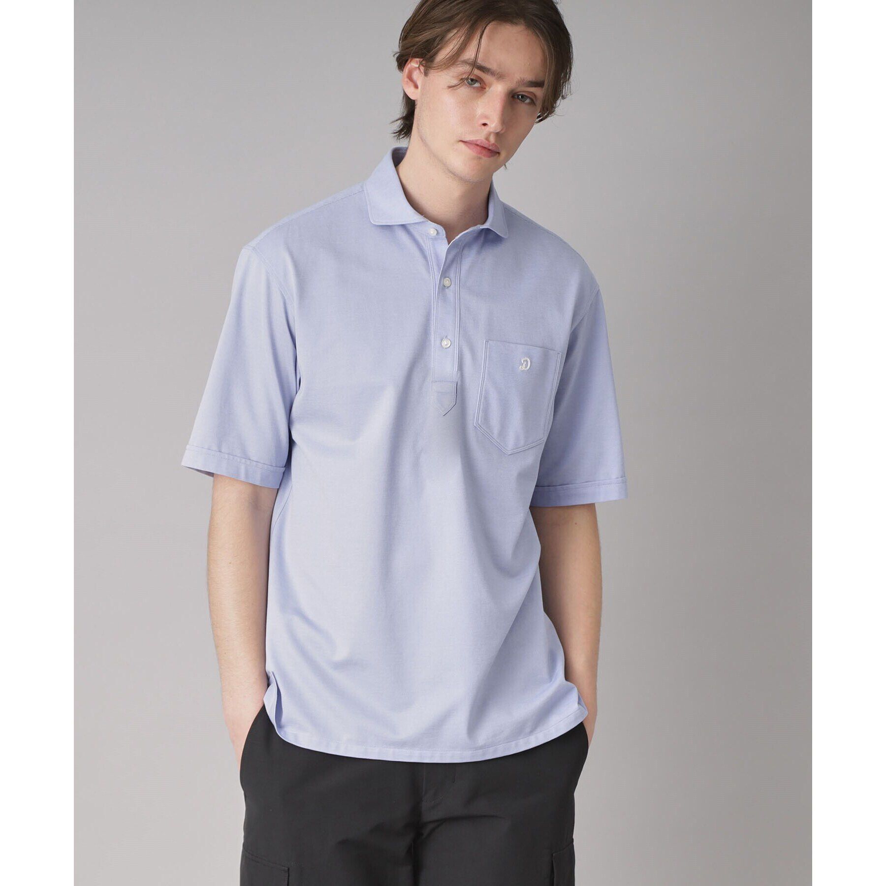 DRESSTERIOR「【吸湿速乾/Safari5月号掲載】COOL MAX プルオーバーシャツ」|ポロシャツ|